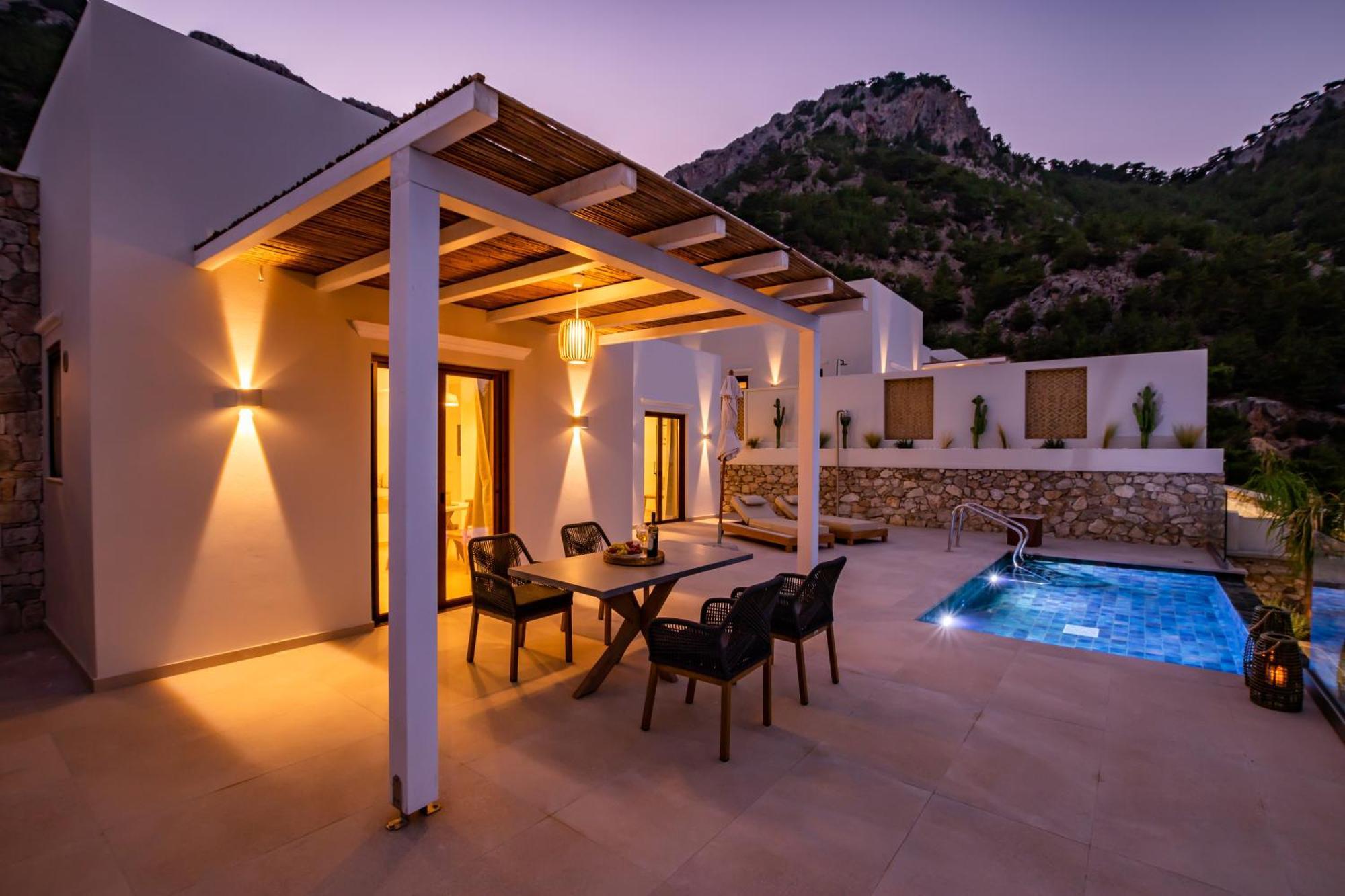 Mertelia Luxury Villas Kyra Panagia 外观 照片