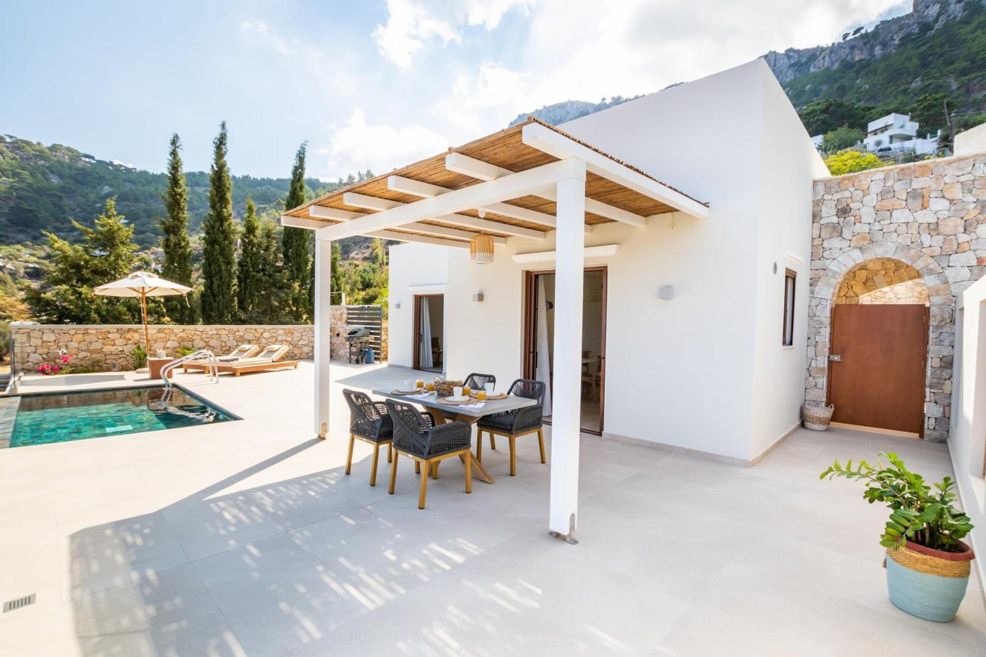 Mertelia Luxury Villas Kyra Panagia 外观 照片